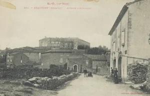 Vue de la face nord Château. Carte postale datée de 1909.